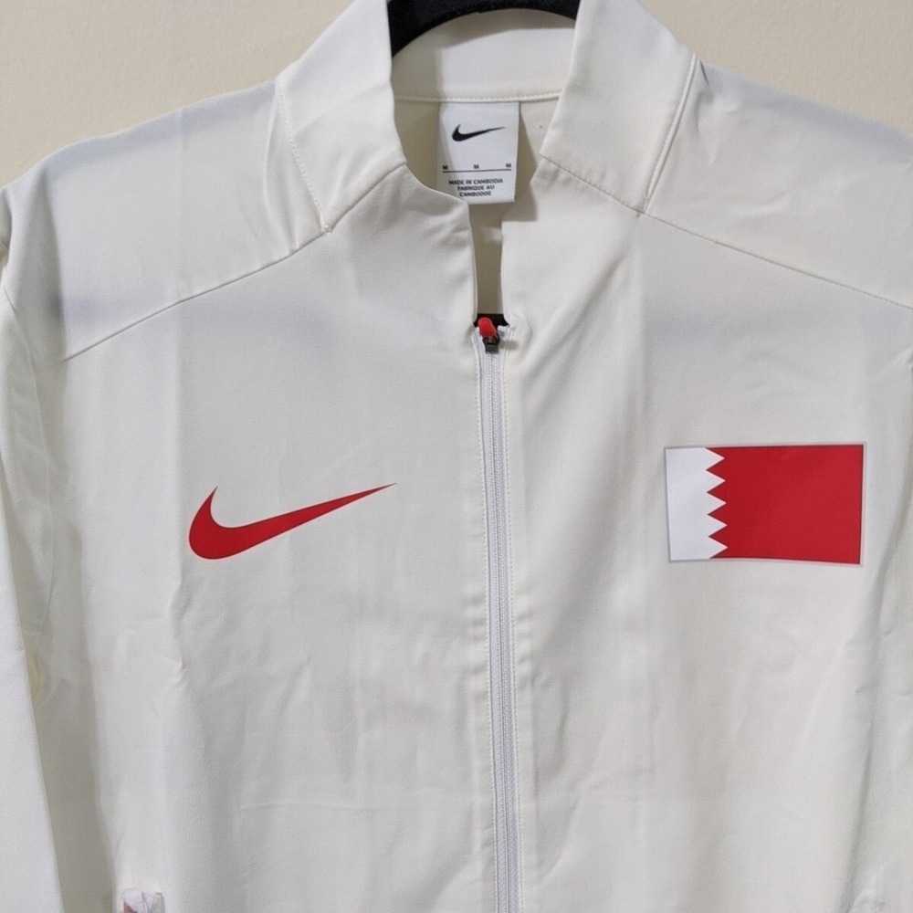 Men's Nike Bahrain International Team Pro Elite Jacket White CI6367-100 Size M - Picture 3 of 9